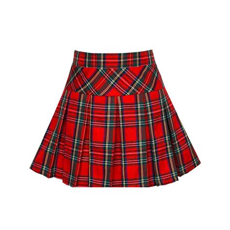 Sunny Fashion - Girls Skirt Back School Uniform Red Tartan Skirt 13-14 Years - Walmart.com ...