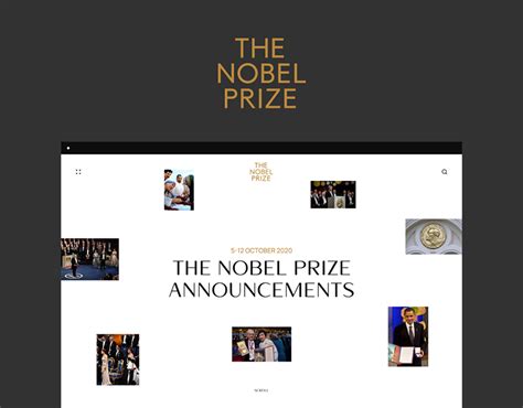 Nobel Prize. Redesign concept | Behance