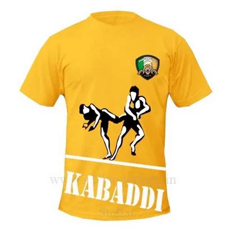 yellow T-shirts & Vests kabaddi t-shirt, Size: Large at Rs 300/piece in Bengaluru