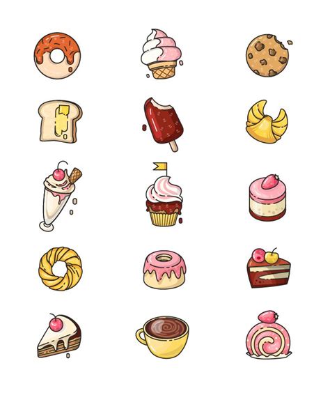 Check out this @Behance project: "Dessert icons" https://www.behance ...