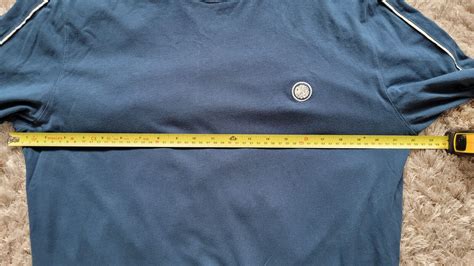 Pretty Green T-SHIRT Long Sleeved 100% Cotton Blue Crew Neck XL | eBay