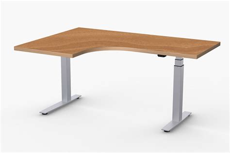 L Shaped Height Adjustable Table - Adjustable Height Desks