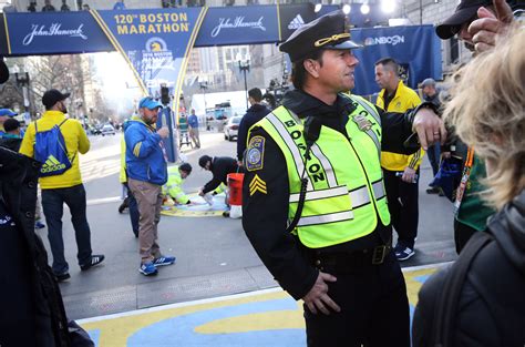 Mark Wahlberg was filming at the Boston Marathon finish line this morning