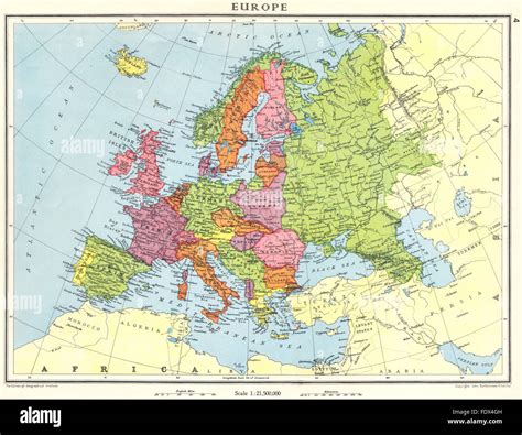 1938 Map Of Europe