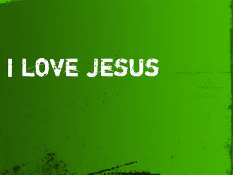 HD Wallpaper: I Love Jesus