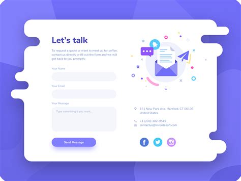 Contact Us #DailyUI day #028 | Contact us page design, Web design user interface, Web design