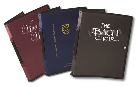 Printed Choir Folders & Plain Choir Folders : Choraline