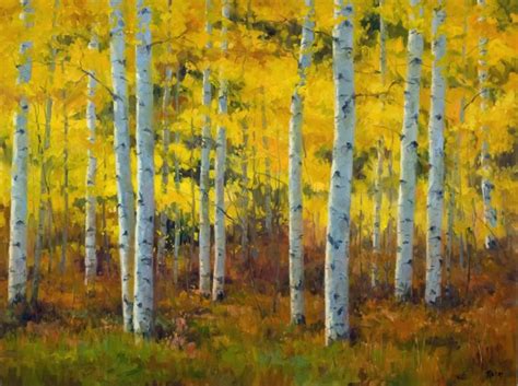 Painting Landscapes: Aspen Trees - OutdoorPainter