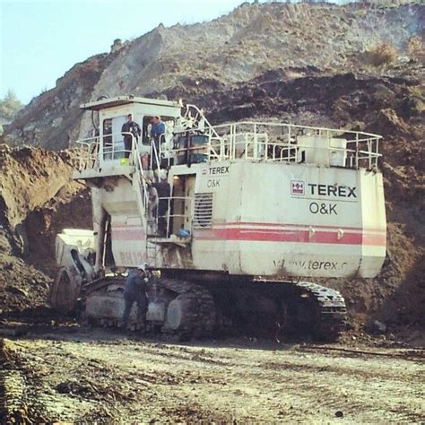 Hydraulic shovel excavator. Terex RH120 E . LIKE our FB page ... | Construction equipment ...