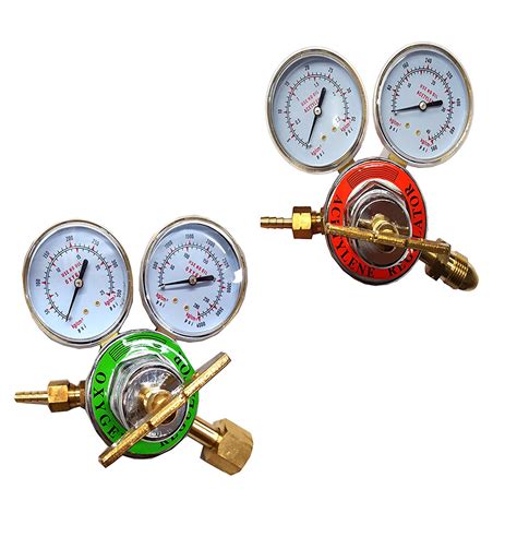 2 Piece Set PSI KING Oxygen & Acetylene Regulator Set Large - Walmart.com