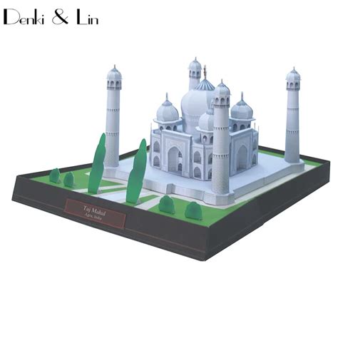 DIY Taj Mahal, India Craft Paper Model 3D Architectural Building DIY ...