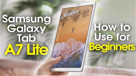 Samsung Galaxy Tab A7 Lite for Beginners (Learn the Basics in Minutes ...