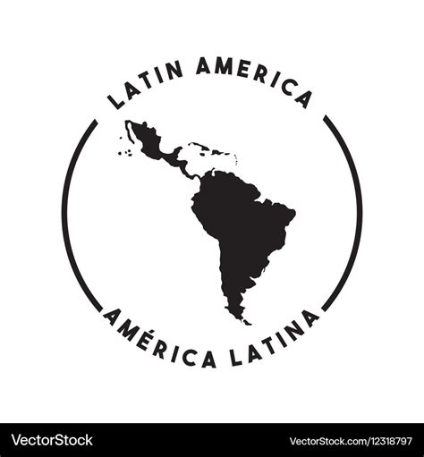 Latin america map Royalty Free Vector Image - VectorStock