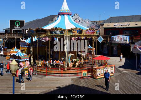 Pier 39 Carousel San Francisco California Stock Photo - Alamy