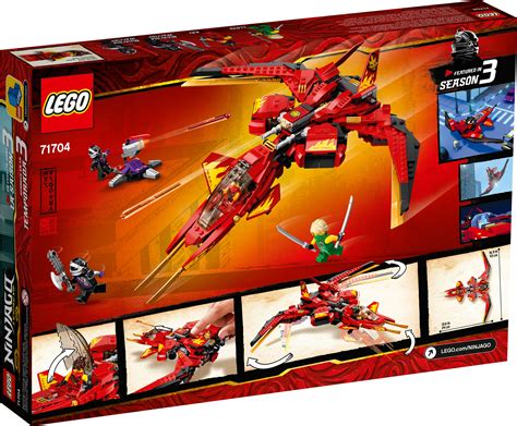 71704 LEGO Ninjago Kai Fighter Playset with 3 Minifigures 513 Pieces ...