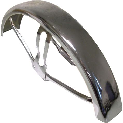 AW Motorcycle Parts. Front Mudguard Chrome Yamaha FS1E Disc (Holes..)