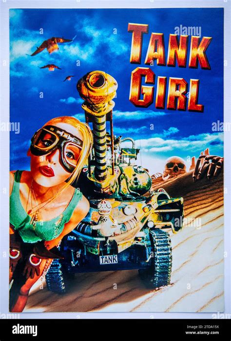 Front cover of publicity information for Tank Girl, a sci-fi action ...