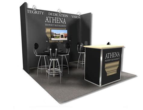 Athena Property Management - 10x10 Trade Show Booth - Booth Design Ideas