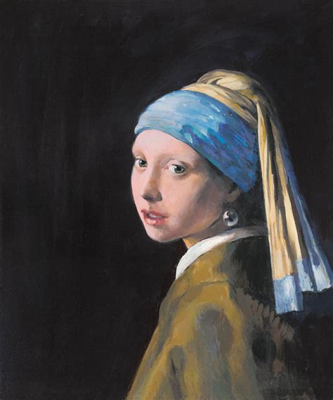 Girl With a Pearl Earring (in the style of Johan Vermeer) | John Myatt | Castle Fine Art