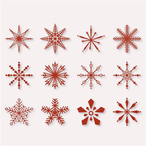 Beautiful Winter Snowflakes set elements 686823 Vector Art at Vecteezy