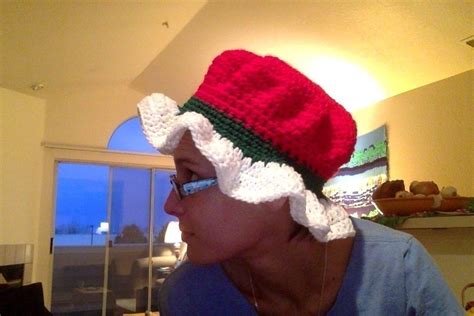 Crochet Mrs. Claus Hat · A Novelty Hat · Needlework on Cut Out + Keep