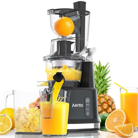 Aeitto® Juicer Machine, Cold Press Juicer with Big Wide 83mm Chute 900 ...