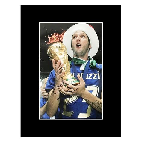 Signed Marco Materazzi Photo Display - World Cup Winner 2006