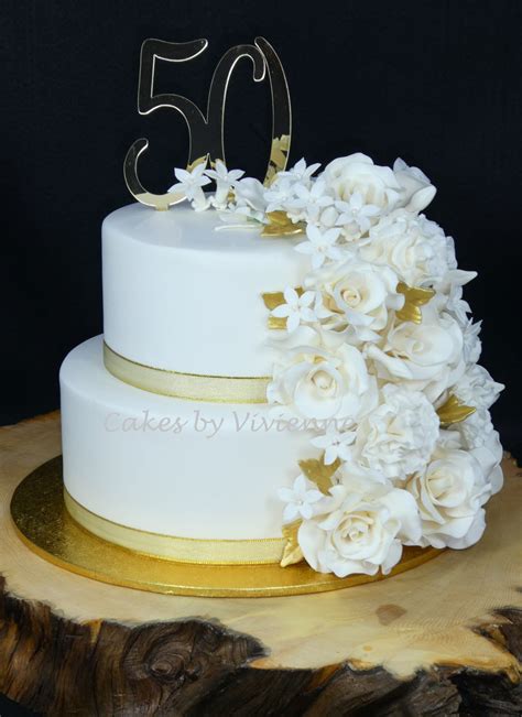 50Th Wedding Anniversary Cake - CakeCentral.com