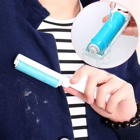 Travel Portable Washable Lint Sticky Roller Clothes Wheel Sticky Roller Clothes Duster Hair Dust ...