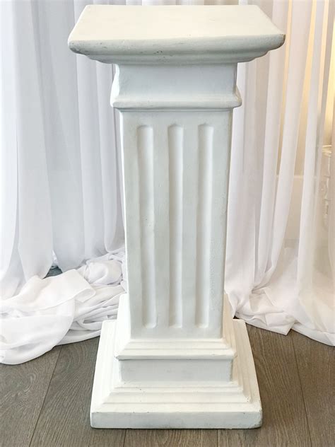 White Pedestal – All Occasions Rentals