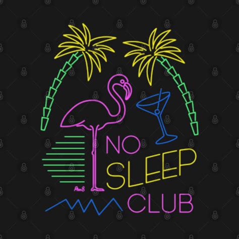 No Sleep Club - Neon - T-Shirt | TeePublic