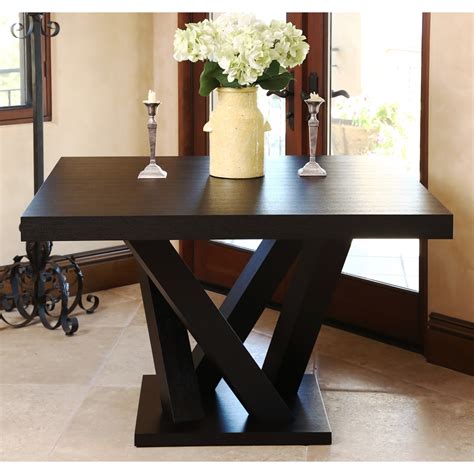 ABBYSON LIVING Cosmo Espresso Wood Square Dining Table - Overstock ...