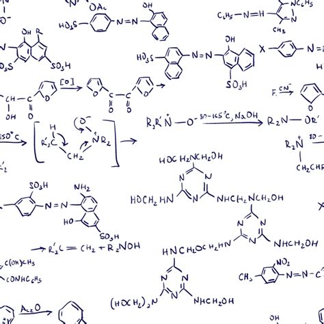 Chemistry Formulas Formula Vector Blackboard Background, School ...