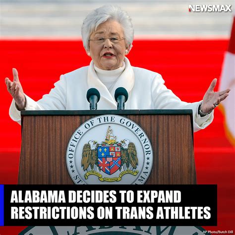 NEWSMAX on Twitter: "RESTRICTIONS ON TRANS ATHLETES: Alabama Gov. Kay Ivey signed a bill that ...