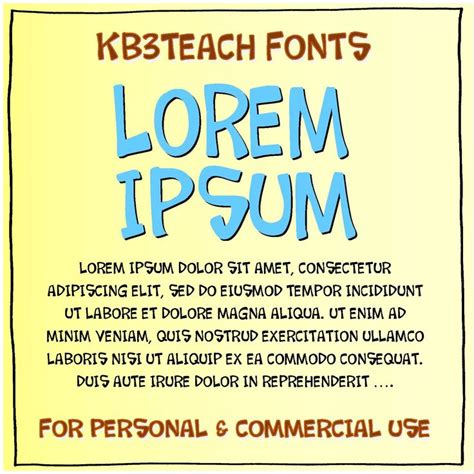 FONTS: KB3 Lorem Ipsum 2-Font Set (Personal and Commercial Use: K26 ...