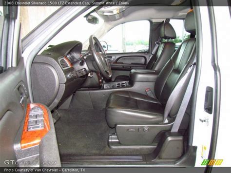 2008 Silverado 1500 LTZ Extended Cab Ebony Interior Photo No. 49656318 | GTCarLot.com