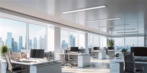 Premium AI Image | Sleek modern office room in the backdrop