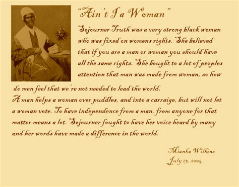 Sojourner Truth Speeches And Quotes. QuotesGram