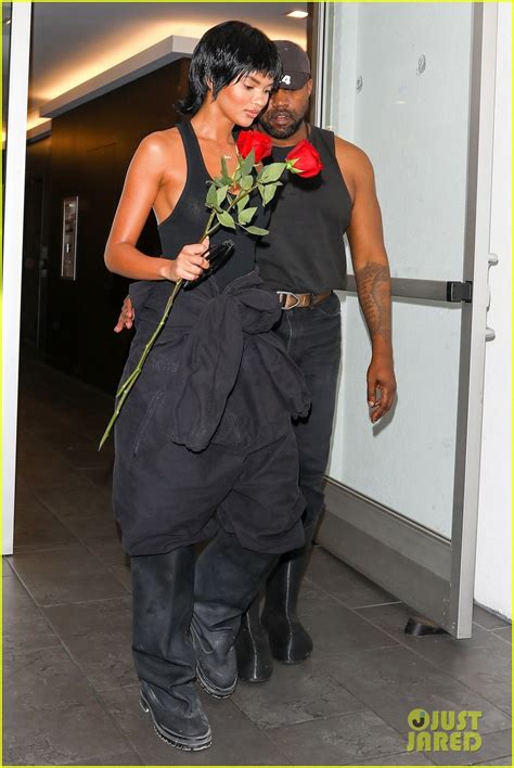 Kanye West Seemingly Gifts Juliana Nalu Red Roses During Night Out: Photo 4841787 | Kanye West ...