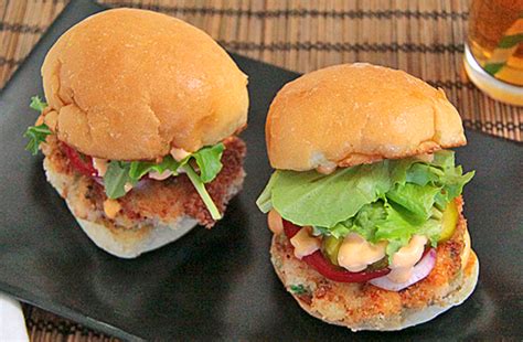 Burger Week: Salmon and Shrimp Sliders | be mindful. be human.