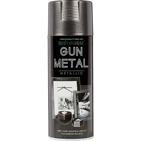 Rust-Oleum Metallic Gun Metal Spray Paint 400ml - Eakers DIY