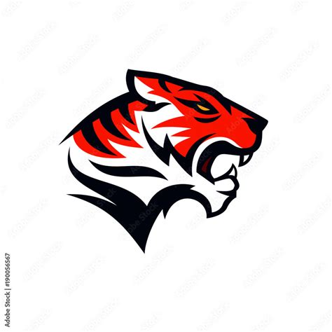 tigers logo design vector Stock Vector | Adobe Stock