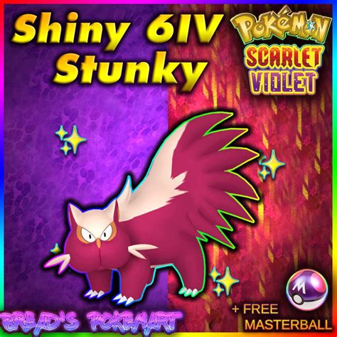 Stunky Shiny 6IV // Pokemon Scarlet & Violet // Ready to Raise - Etsy