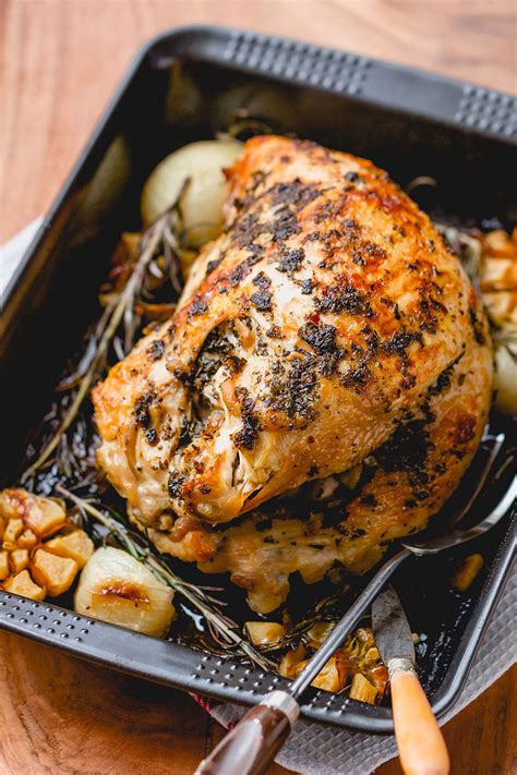 Roasted Turkey Breast Recipe with Garlic Herb Butter – How to Roast a Turkey Breast — Eatwell101