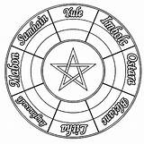 Wiccan Coloring Page sketch template