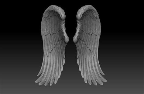 angel wings 3d model 3D model 3D printable | CGTrader