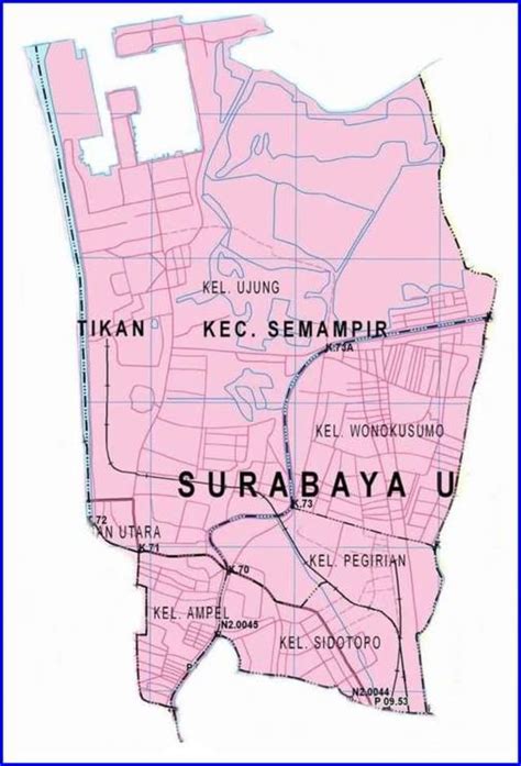 Peta Wilayah Surabaya