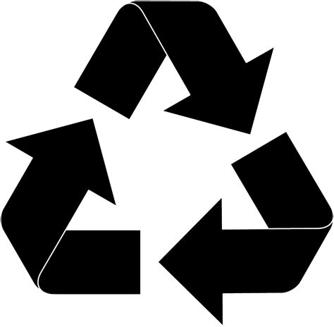 Recycle black icon PNG