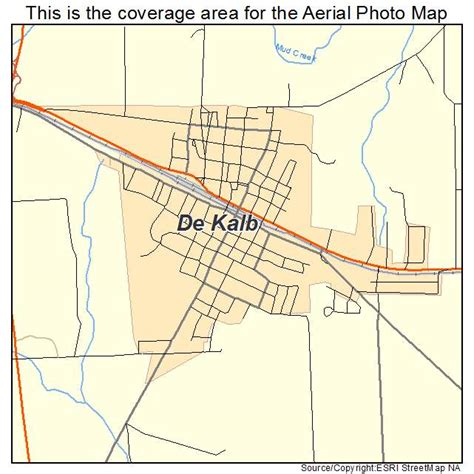 Aerial Photography Map of De Kalb, TX Texas