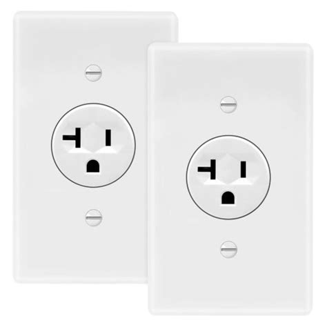 Tamper Resistant 20A Single Receptacle Outlet (2-Pack)